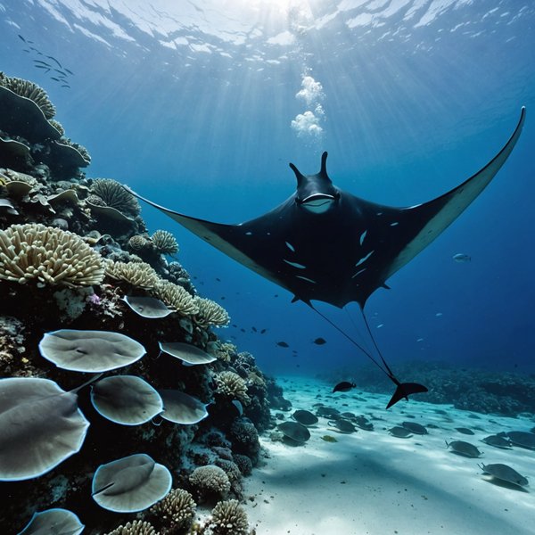 Quels sont les meilleurs spots pour une plongée avec les raies manta aux Maldives?